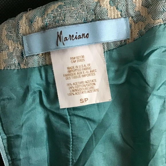 Marciano Ribbed Lace Brocade Textured Bustier S - Picture 5 of 5